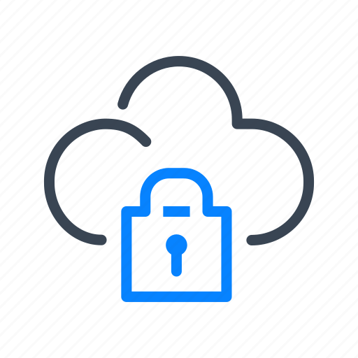 Cloud, lock, locked, secure, password, protection icon - Download on Iconfinder