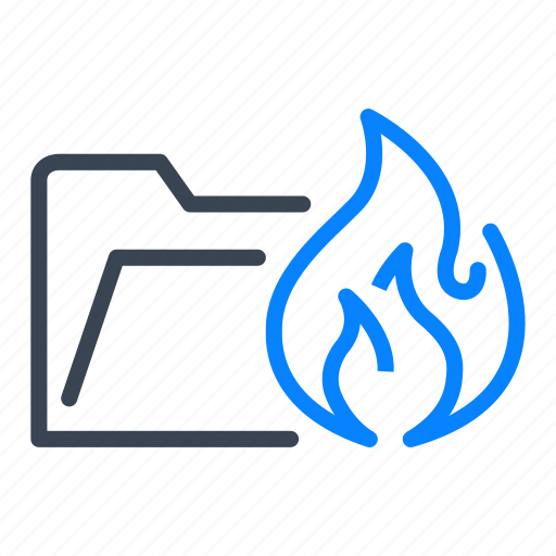 Folder, directory, archive, fire, firewall icon - Download on Iconfinder