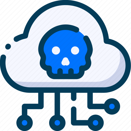 Cyber, security, cloud infected, malware, virus, storage icon - Download on Iconfinder