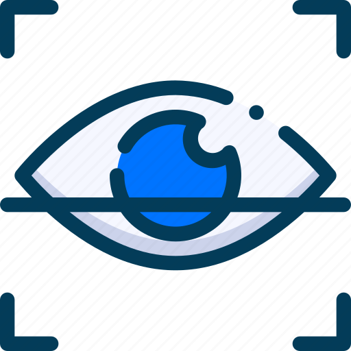 Cyber, security, iris scan, eye scan, identification, retina icon - Download on Iconfinder