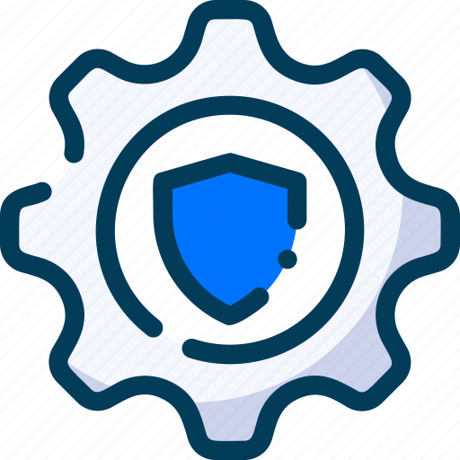 Cyber, security, security setting, gear, shield, configuration icon - Download on Iconfinder