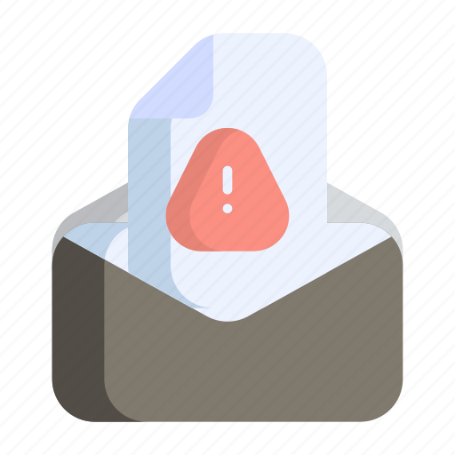 Spam, email, phishing, scam, virus, caution, warning icon - Download on Iconfinder