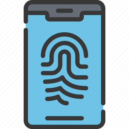 Cyber, mobile, online, print, security, thumb icon - Download on Iconfinder