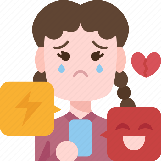 Cyberbullying, hate, trolling, harassment, depression icon - Download on Iconfinder
