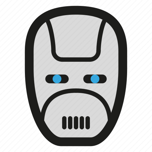 Cyberpunk, droid, face, game, head, mask, robot icon - Download on Iconfinder