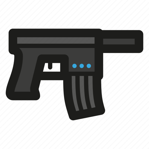 Cyber, game, gun, machine, pistol, rpg, silencer icon - Download on Iconfinder