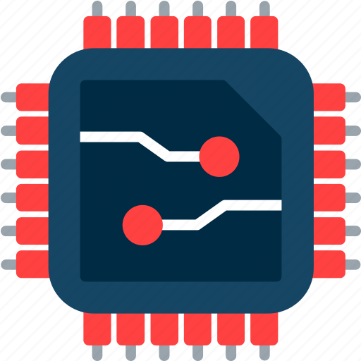 Chip, chipset, digital, electronic, microchip icon - Download on Iconfinder