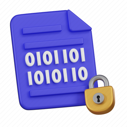 Data, encryption, document, lock, file icon - Download on Iconfinder