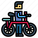 bicycle, bike, biking, man, vehicle