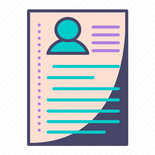 Cv, resume, files, document icon - Download on Iconfinder