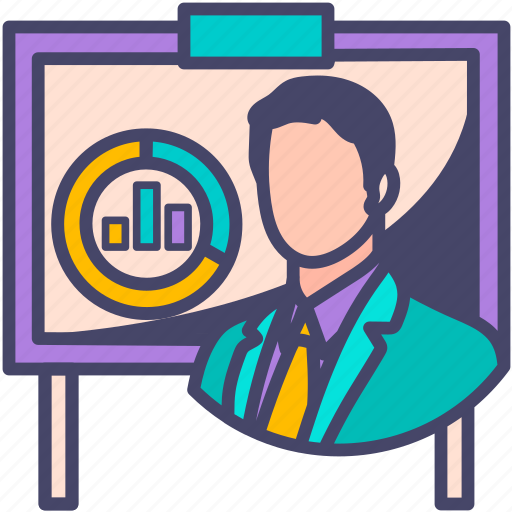 Presentation, man, avatar, business icon - Download on Iconfinder