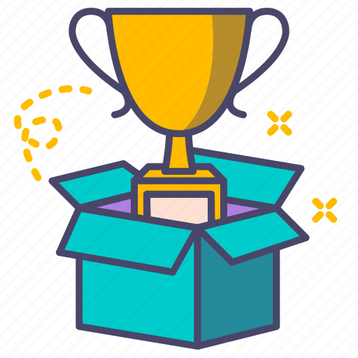 Trophy, award, achievement, box icon - Download on Iconfinder