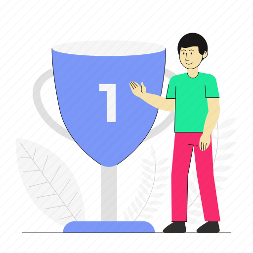 Goals, trophy, award, winner, prize, achievement, champion illustration - Download on Iconfinder