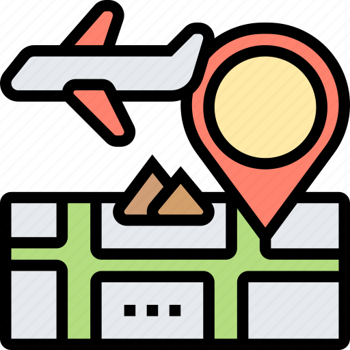 Travel, airline, destination, location, map icon - Download on Iconfinder