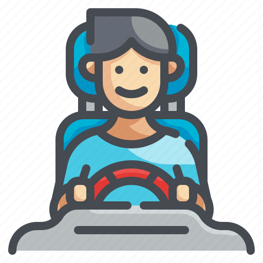 Driving, driver, drive, automobile, avatar icon - Download on Iconfinder