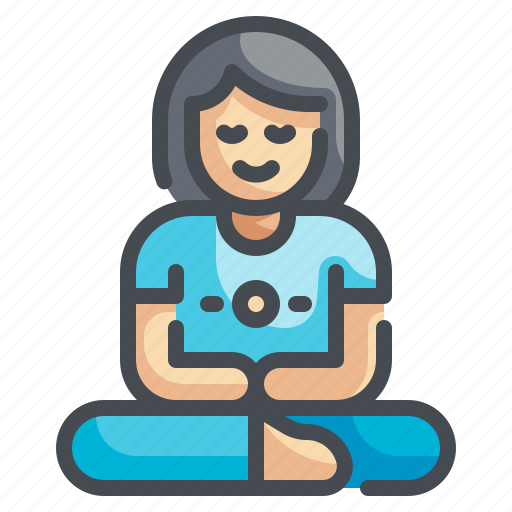 Meditation, meditate, relaxing, peaceful, serenity icon - Download on Iconfinder