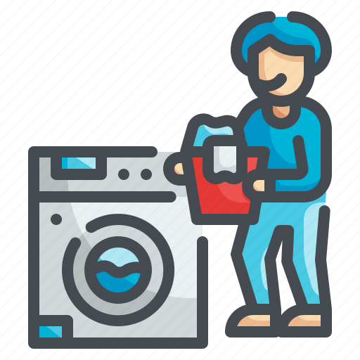 Washing, clothes, cleaning, laundry, machine icon - Download on Iconfinder