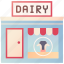 dairy, grocery, milk, organic, product, shop, store 