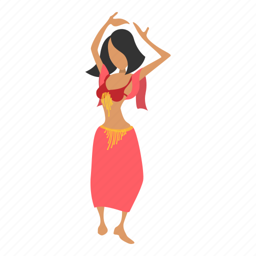 Arabic, beauty, belly, cartoon, cute, dancer, woman icon - Download on Iconfinder