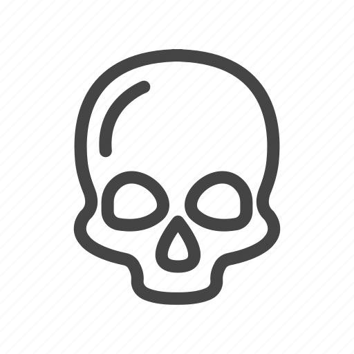 Danger, dead, death, halloween, skeleton, skull, warning icon - Download on Iconfinder