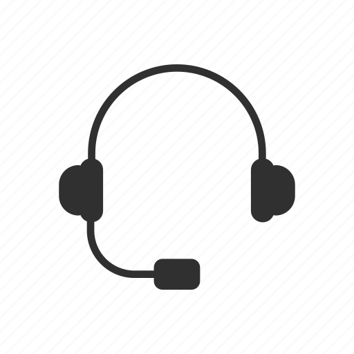 call center headset icon