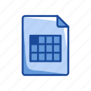 calendar, event, notes, spreadsheet 