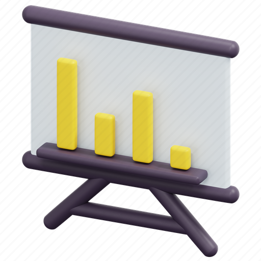 Business, presentation, finances, chart, statistics, 3d 3D illustration - Download on Iconfinder