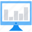 bar, data analytics, graph, lcd, pie chart, report 