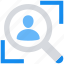 data analytics, find, magnifier glass, person, search, user 