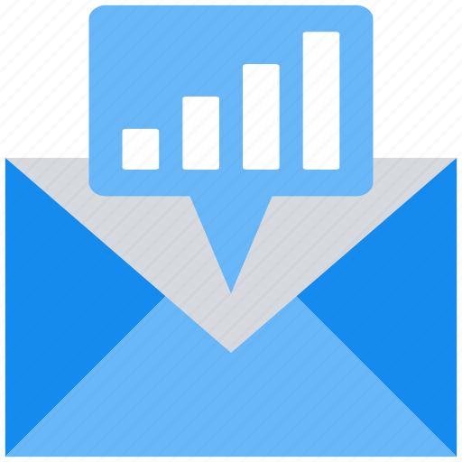Bars, data, data analytics, envelope, graph, letter icon - Download on Iconfinder