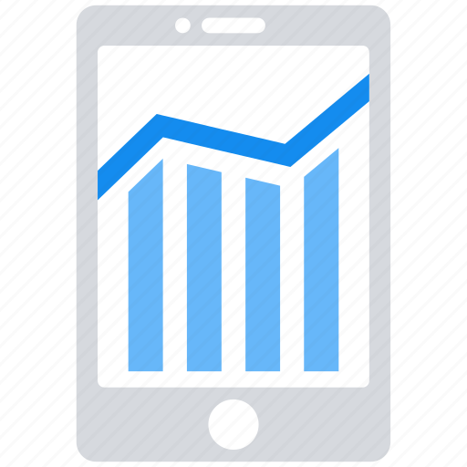 Analytics, data analytics, info graphic, mobile, mobile graph icon - Download on Iconfinder