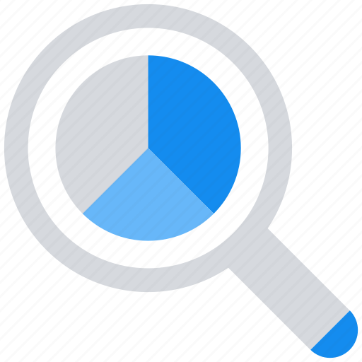 Chart, data analytics, find, graph, information, magnifier glass icon - Download on Iconfinder