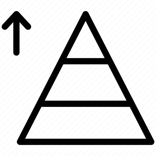 Triangle, arrow, abstract, pyramid icon - Download on Iconfinder