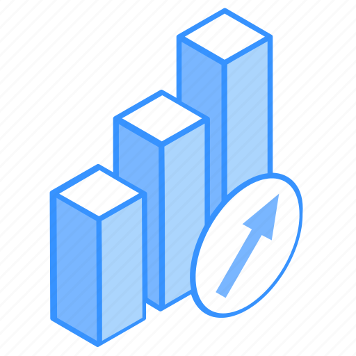 Descriptive data, rising graph, growth chart, data analytics, bar chart icon - Download on Iconfinder