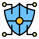 data, analytics, shield, guard, protection, connection, link