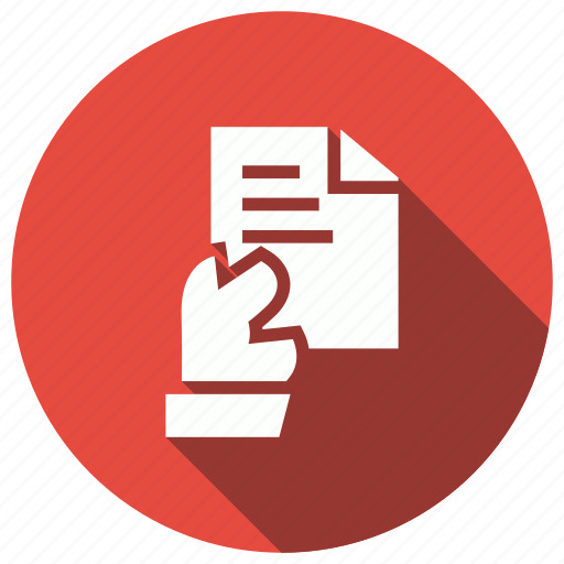 Documen, file, hand, paper icon - Download on Iconfinder