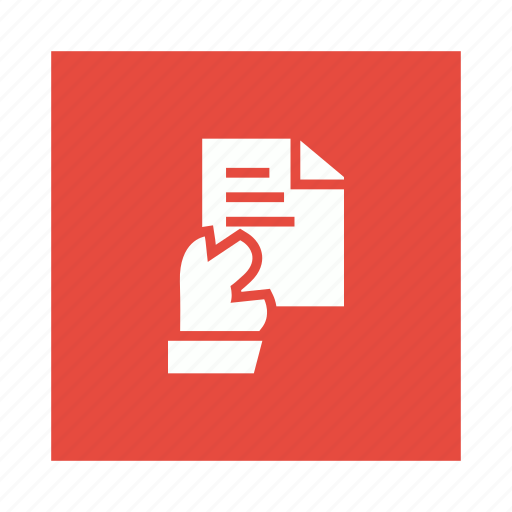 Documen, file, hand, paper icon - Download on Iconfinder