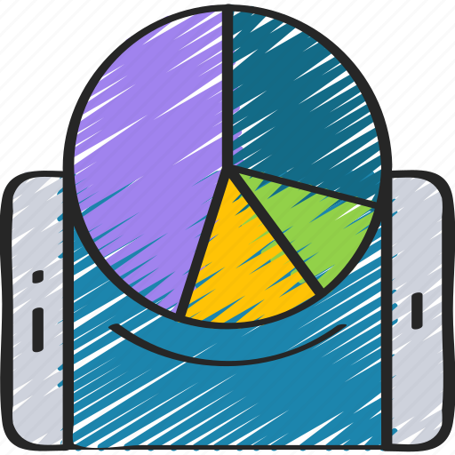 Analytics, chart, data, mobile, pie icon - Download on Iconfinder