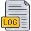 analytics, data, document, file, log 