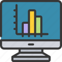 analytics, bar, chart, computer, data, information