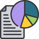 analytics, chart, data, document, file