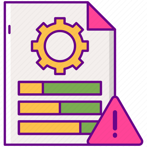 Analytics, customization, report, warning icon - Download on Iconfinder