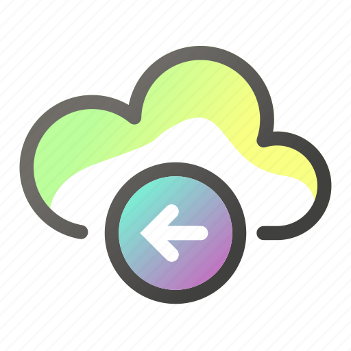 Arrow, cloud, computing, data, left, network icon - Download on Iconfinder