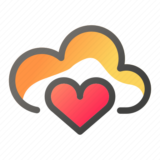 Cloud, computing, data, heart, love, network icon - Download on Iconfinder