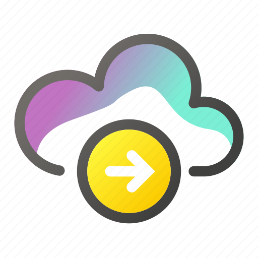 Arrow, cloud, computing, data, network, right icon - Download on Iconfinder