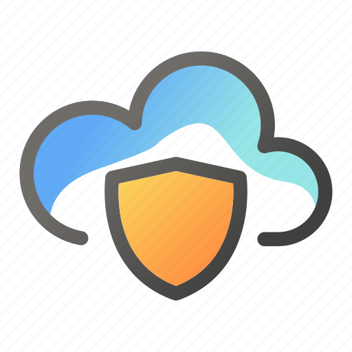 Cloud, computing, data, network, protection, shield icon - Download on Iconfinder