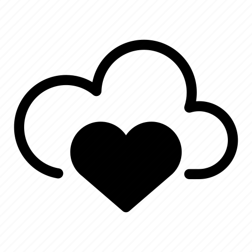Cloud, computing, data, love icon - Download on Iconfinder