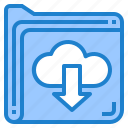 folder, download, server, cloud, network, file