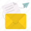 send, mail, correspondence, communication 