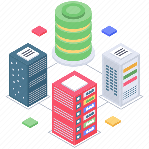 Data server, data storage, databank, database hosting, datacenter, datacenter infrastructure, datacenter processor icon - Download on Iconfinder